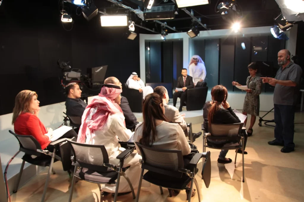 arti halai presenting a masterclass at Aljazeera news corp