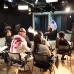 arti halai presenting a masterclass at Aljazeera news corp